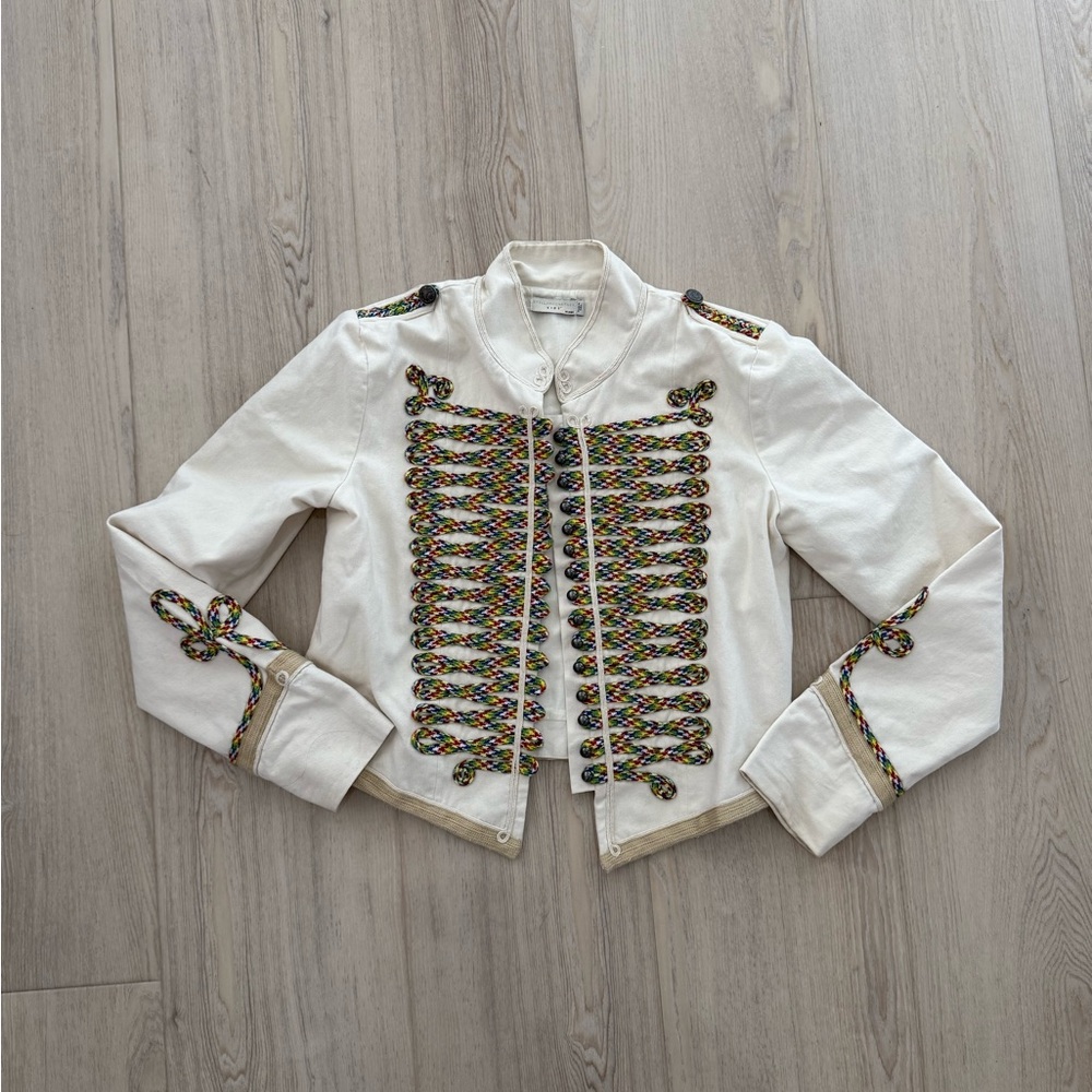 Stella McCartney Kids Cream Jacket with Multicolor Details